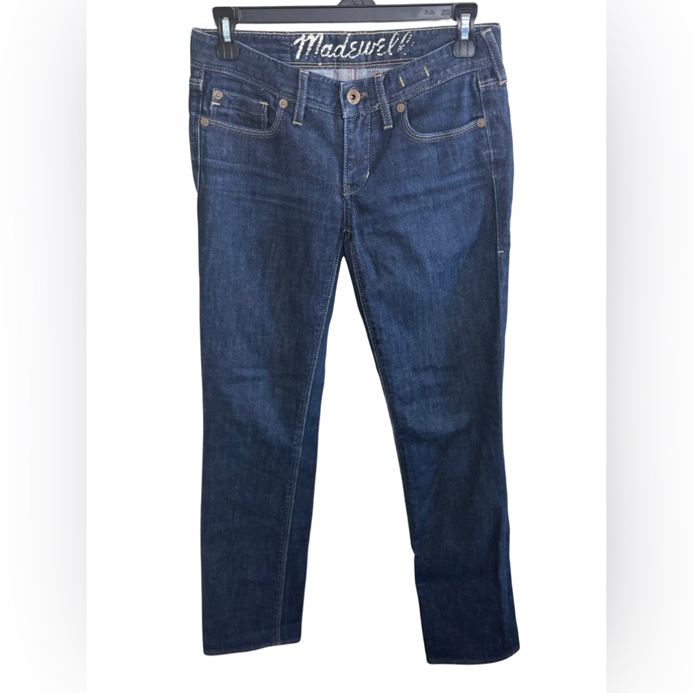 Madewell Dark Blue Straight Leg Jeans
